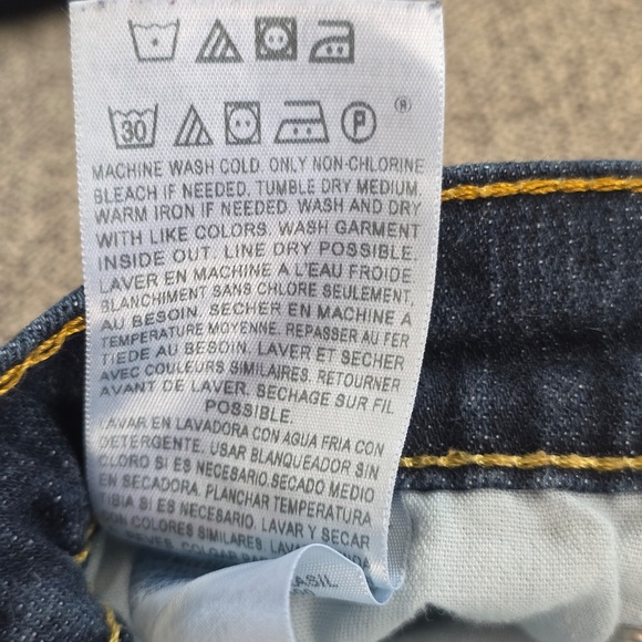 Denizen from Levi's 216 Skinny Fit Dark Wash Jeans - 36x30 - Picture 7 of 7